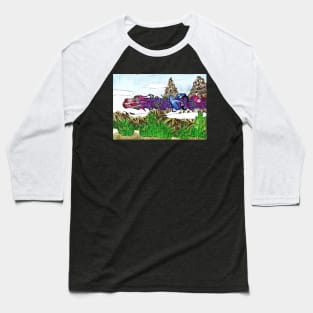 Dragon In The Sky Baseball T-Shirt